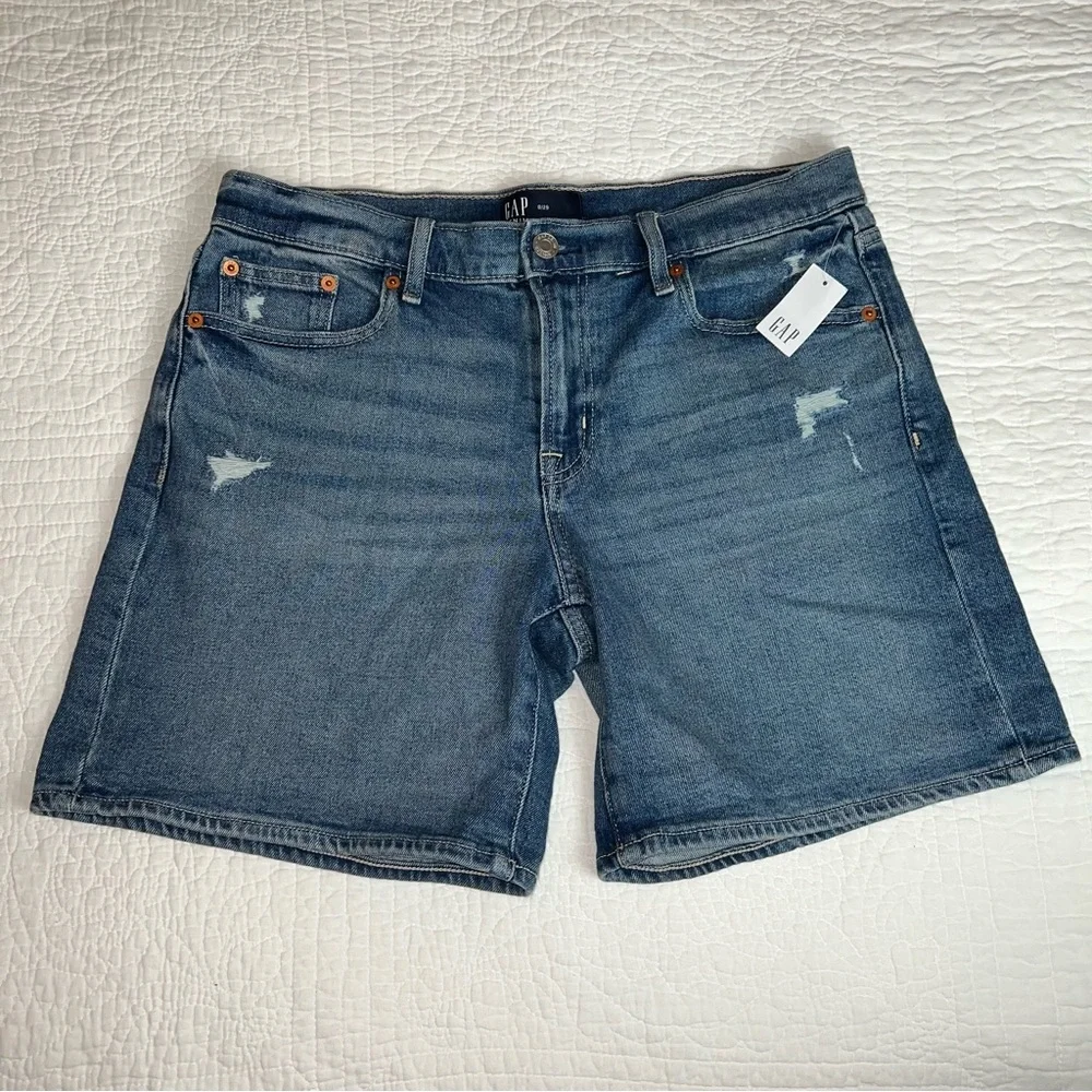 GAP Denim 5” Short Medium Indigo Wash NWT Sz 8/29 - Picture 4 of 11